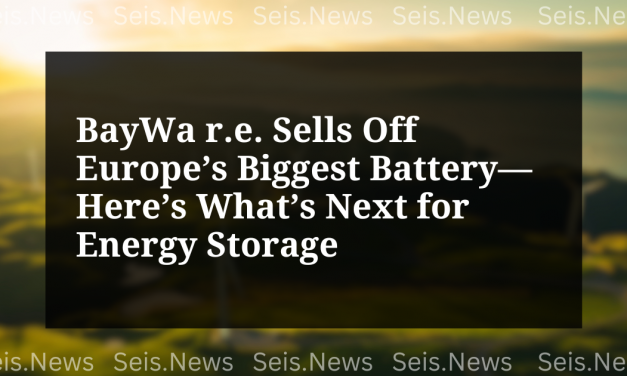 BayWa r.e. Sells Off Europe’s Biggest Battery—Here’s What’s Next for Energy Storage
