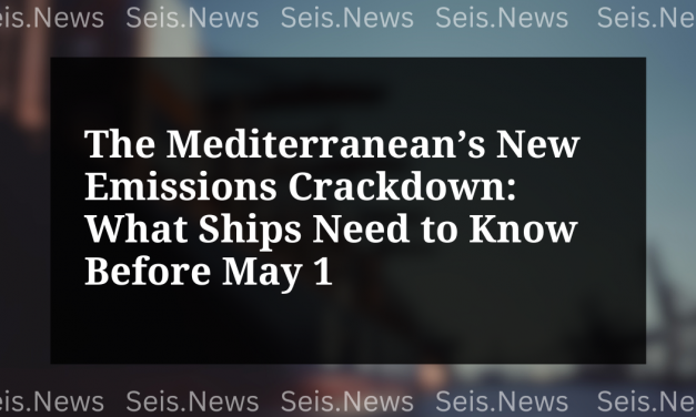 The Mediterranean’s New Emissions Crackdown: What Ships Need to Know Before May 1